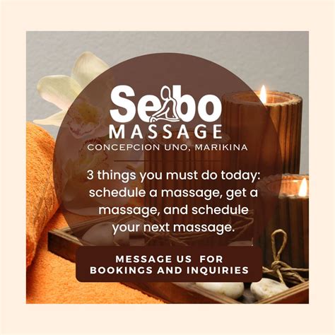 sebo massage marikina|SEBO Massage.